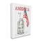Stupell Industries America My Home Sweet Home Patriotic Country Flag Canvas Wall Art